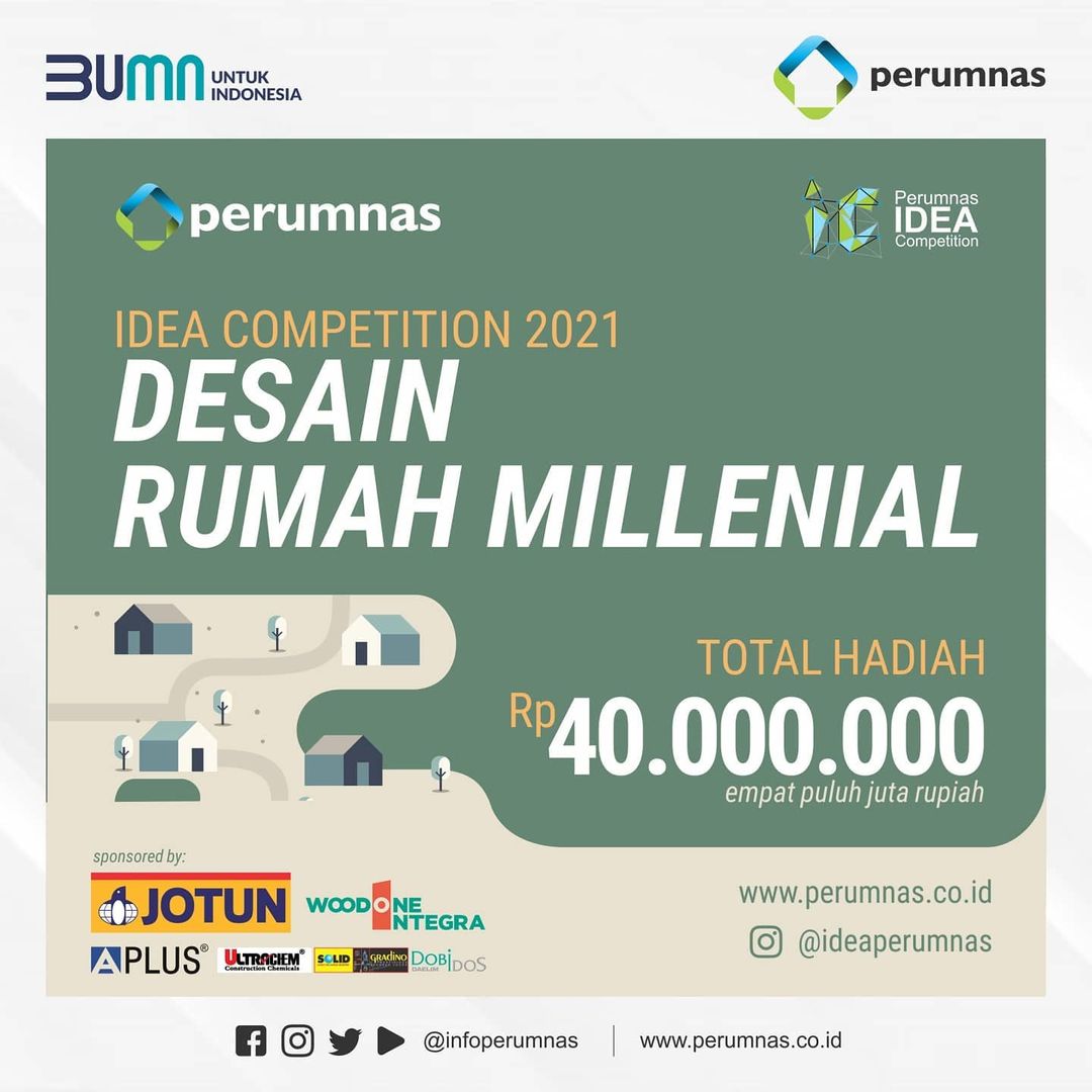 desain rumah millenial perum perumnas