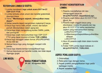 Sayembara Desain Logo HUT 21 CEP-CCIT FTUI 2023