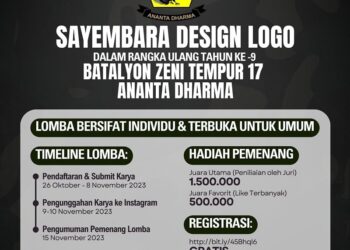 Sayembara Desain Logo HUT ke-9 Batalyon Zeni Tempur 17/Ananta Dharma
